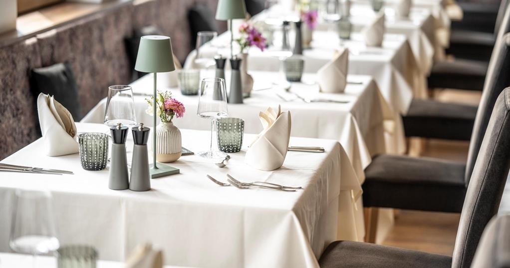 Tables in the dining room