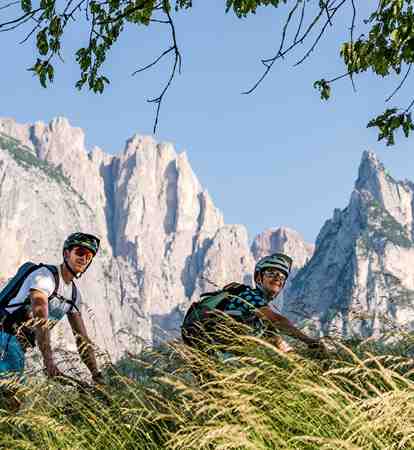 E-Mountainbiking in the Dolomites