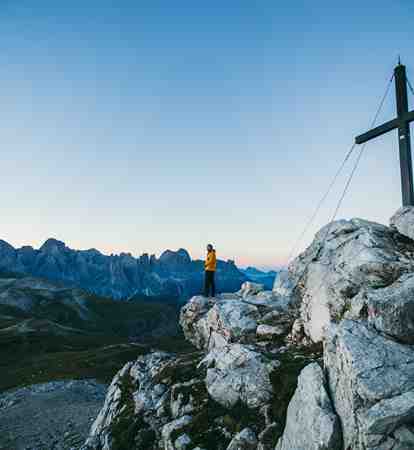 The cross at the peak