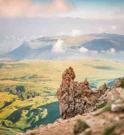 Running in the mountains