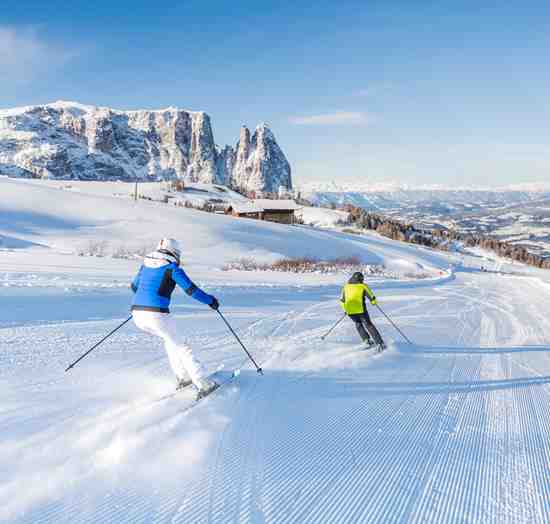 Sciare sull'Alpe di Siusi