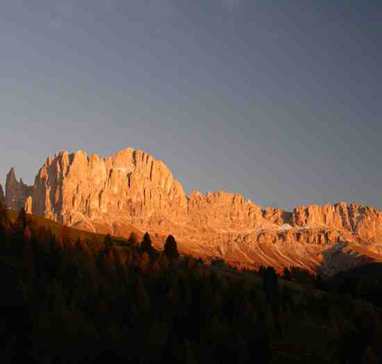 The Rosengarten mountains